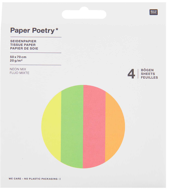 Paper Patch Arc en ciel, 4 feuilles